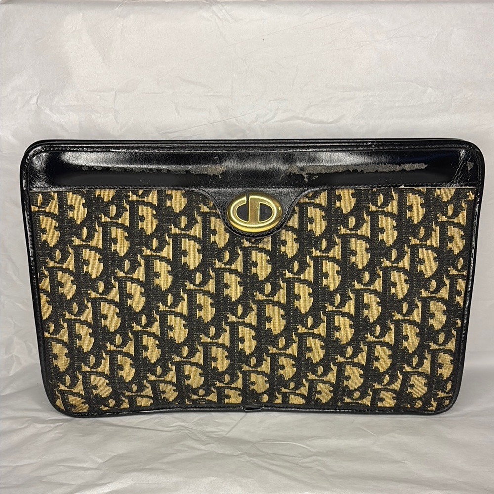 Christian Dior Vintage Monogram Clutch Bag